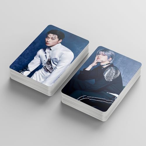 TuYines ATEEZ karty fotograficzne, 55 sztuk Ateez Photocards, Kpop Ateez Lomo, Kpop Must-have dla fanów (B)