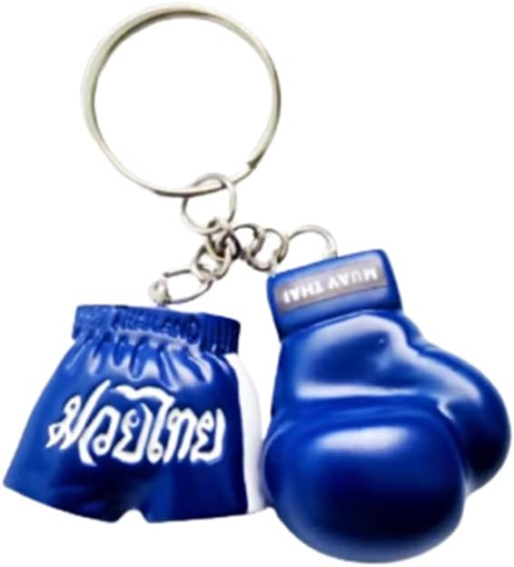 Pack of 5 pieces, keychain, gloves and muay thai shorts Muay Thai gloves and boxing trunks keychain, boxer boxer gift