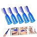 Beaupretty 10pcs Toothbrushes for Cleaning Safe Design for Prison Centers and Hospitals Portable Soft-bristled Tooth Cleaning Tools Blue
