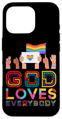 God Loves Everybody Gay Christian ���C���{�[�~�[�� �X�}�z�P�[�X iPhone 16 Pro �p