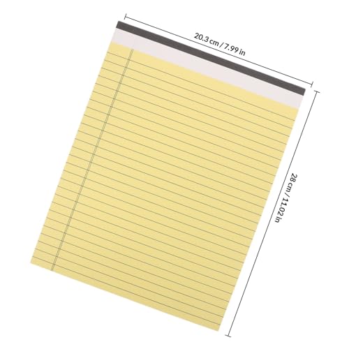 Cuaderno de notas legales amarillo grueso con 30 páginas 2