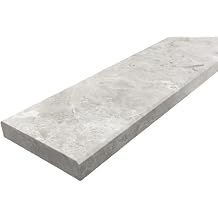 Tenedos Tundra Silver Galaxy Gray Marble Threshold Marble Saddle - Polished for Floor Bathroom and Kitchen and Window Sill 4" x 36"