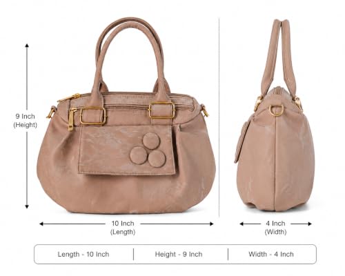 Image of Elegant Women's Handbag | Premium PU Leather Shoulder Bag with Zipper Closure | Stylish Top Handle Purse for Daily Use & Party