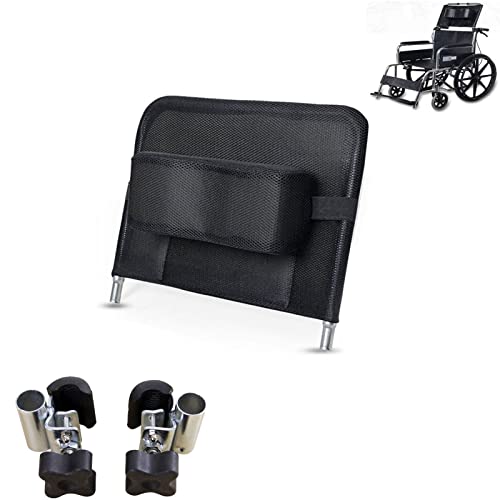 Reposacabezas ajustable para silla de ruedas, soporte ergonómico para el cuello con acolchado extraíble para asientos de 16 a 20 pulgadas, malla transpirable y marco de aluminio, desmontable para