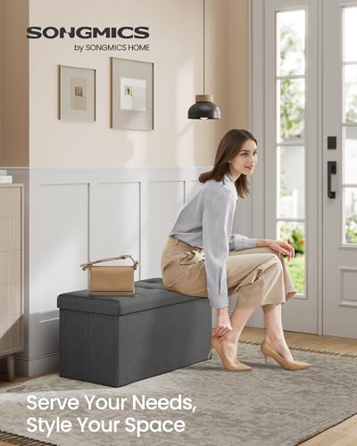 Folding Storage Ottoman - Quick Setup and Easy Storage - Image 5