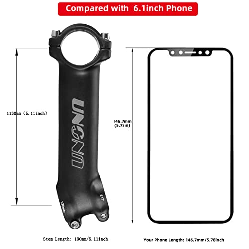 Besnin Bike Stem17° Degree Bicycle Stem, 31.8 * 60/70/90/110/130Mm Mtb Stem Mountain Bike Handlebar Stem For Bicycle, Road Bike, Mtb, Bmx, Cycling (17° 31.8 * 130Mm) #TOP2