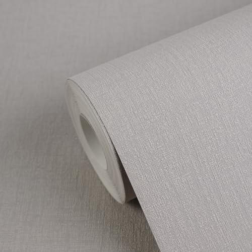 Papier peint intissé gris pour masquer les défauts du mur