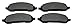 Monroe FX1022 ProSolution Semi-Metallic Brake Pad