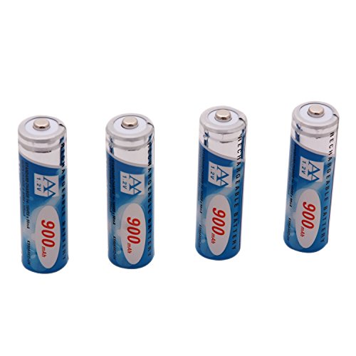 Kinsun 4-Pack Rechargeable Batteries 1.2V Ni-Cd Aa 900Mah For Outdoor Solar Garden Light Landscape Lights Path Lights #TOP4