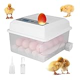 💝【Vielseitiges Design】 - Dieser Inkubator eignet sich zum Inkubieren aller Geflügel - Hühner, Enten, Gänse, Wachteln, Vögel, Tauben usw. Transparente Basis für die Sichtbarkeit des Schlupfens von Eiern, perfekt für Inkubationsstunden und Demonstrationen.