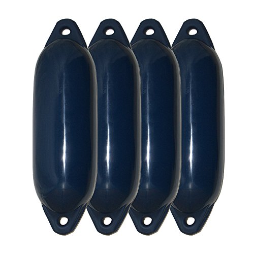 Majoni 4er-Set Bootsfender Star 35 - Farbe Navy, Länge 62cm