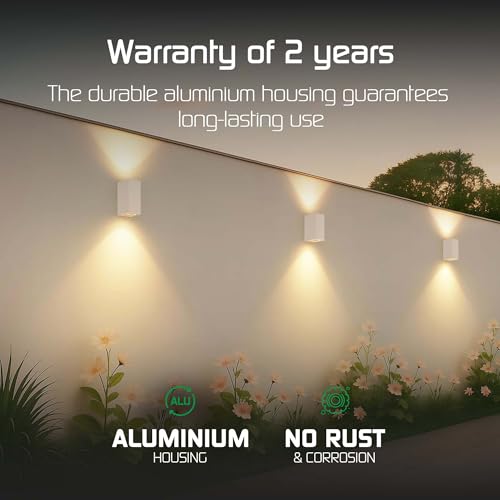 Applique murale extérieure cube Ledvion GU10 beige - 6
