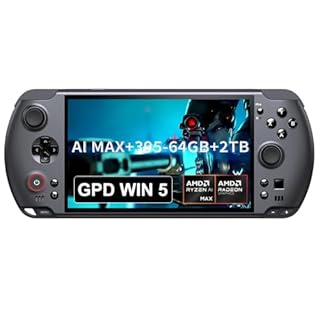GPD Win 5 Portable Gaming PC with AMD Ryzen AI Max+ 395 CPU, 80Wh Swappable Battery,7-inch 120Hz Display, Air Cooling Portable Gaming Handheld, Windows 11,64GB LPDDR5X RAM+2TB PCIe 4.0 SSD