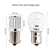 PHINLION 1156 Red LED Light Bulbs, Super Bright 3014 72-SMD BA15S 7506 2396 3497 LED Bulb Replacement for Brake Tail 3rd Center High Mount Stop Lights, Pack of 2