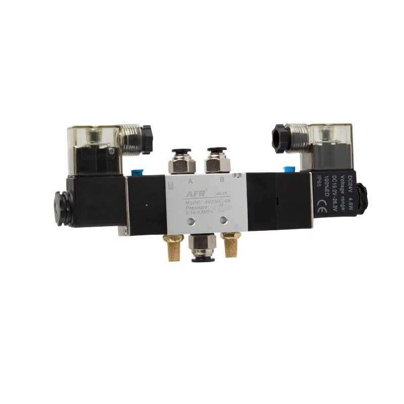 Válvula solenoide 4V230E-08 para controlar cilindros de doble efecto 220V 3