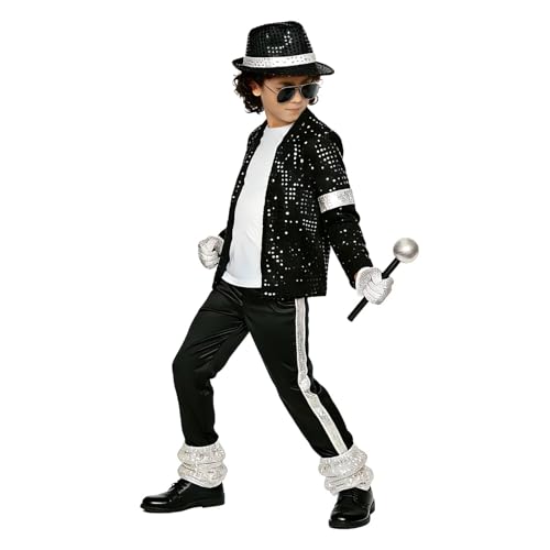 Set de 8 pcs Disfraz retro disco para niños miniatura 2