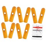 FRCOLOR 10stücke Teiliges Faltbare Holz-regenschirmschwanzperlen Langlebige Regen Uv-schutz-reparaturteile Für Klappbare Sonnenschirme Lochdurchmesser Zubehör Für Regenschirmreparatur