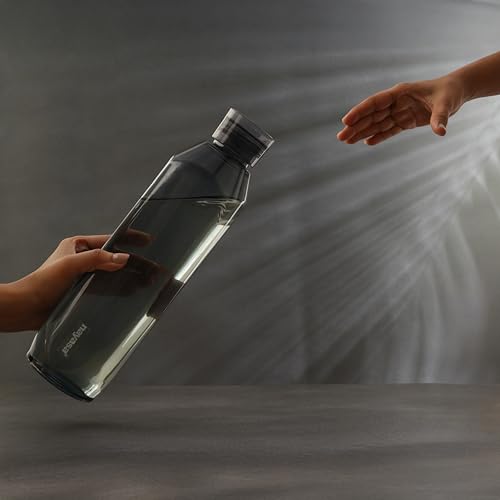 Image of Nayasa Space Plastic Water Bottle 1150 ml | Set of 6 | BPA-Free Fridge Bottle for Home, Office, School, Gym | Leak-Proof & Durable | Grey