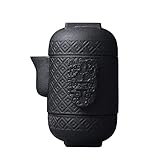 Juego de té de viaje de peso ligero: la tetera portátil moderna se establece ideal para los fanáticos del té para llevar a cabo para disfrutar del té suelto favorito en cualquier lugar. Mantenga la higiene con su propia tetera en el área pública.