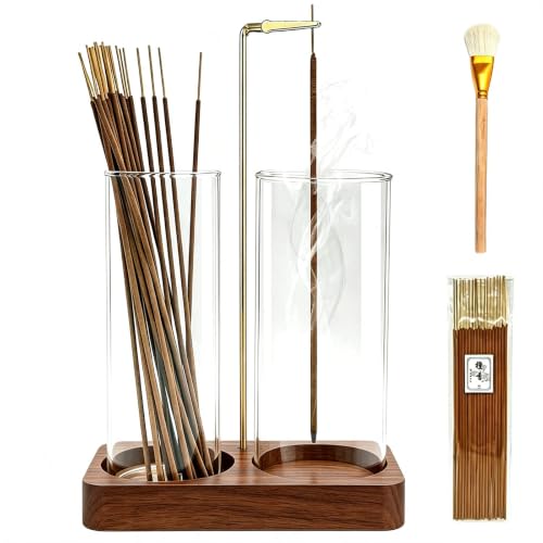MACUSOO 2 in 1 Incense Holder,Wooden Incense Holder for Sticks
