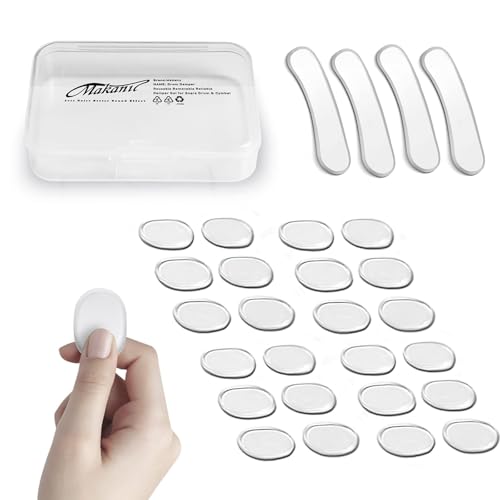 Drum Gel, 24 Pcs Round & 4 Pcs Long, Clear, Dampeners, Silicone Mute, Muffler Pads, Dampening for...