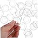 DOITOOL 50pcs Binder Discs for Loose Leaf Notebooks Plastic Expansion Discs Transparent Book Binding Tools for Scrapbooking and Planners