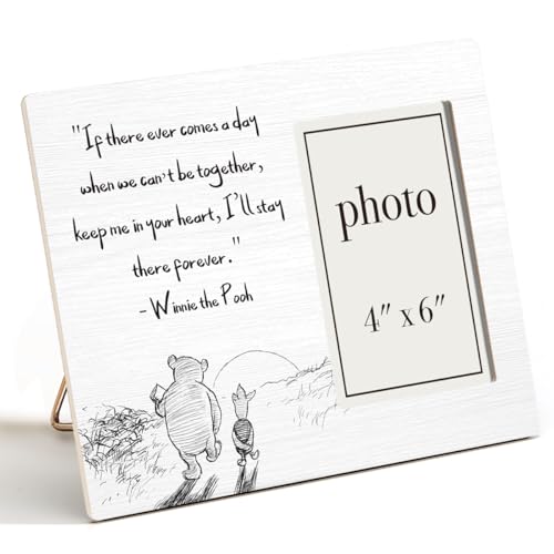 AKFVNSFK Pooh Bear Quote Picture Frame, Farewell Gifts for Women Men Best Friend, Memorial Gifts,...