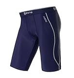 SKINS Men's A200 Compression Half Tights/Shorts, Navy, Large