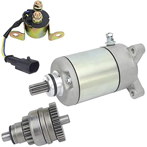 Soarider Starter & Drive & Relay for Polaris 2006-2013 Sportsman Scrambler Trail Boss Trail Blazer Hawkeye 500 450 400 330| 2006-2014 Ranger 500 400, 3084981 3090188/18645/57-2688/SMU0061/410-54020 Cover