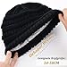 FURTALK Damen Beanie Mütze Warme Wintermütze mit Weichem Innenfutter Gefütterte Strickmütze,Schwarz,Einheit...