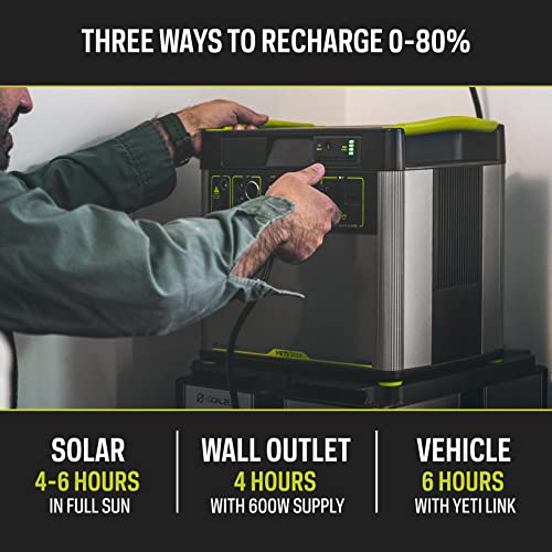 Goal Zero Yeti 3000X Portable Power Station, 2982Wh Portable Lithium Battery Emergency Power Station, 2000W Portable Ac Inverter, Outdoor Portable Generator, Portable Solar Generator For Solar Panels #TOP6
