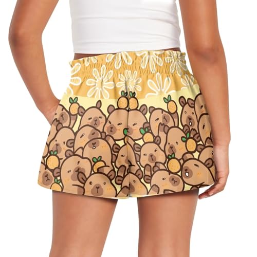 Girls Shorts Summer Athletic Shorts with Pockets Lightweight Running Dance Yoga Shorts for Girls 3-16 Year2