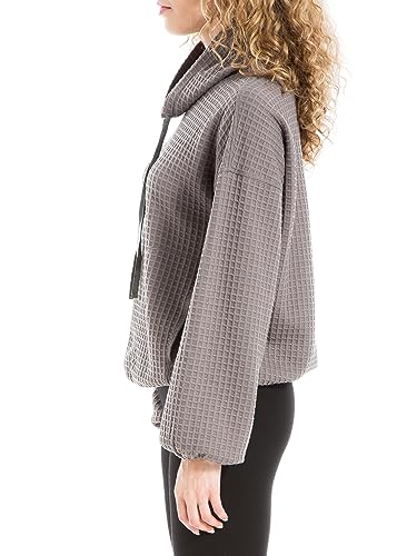 Image of Max Studio womens Max Studio Women's Cowl Neck Long Sleeve Waffle Knit Pullover