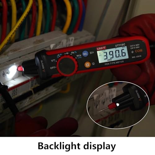 Image of UNI-T UT118C Pen Type Multimeter True RMS Digital 6000 Counts AC /DC Voltage Resistance Capacitance Frequency Diode EF NCV Multi Tester