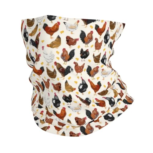 TZTTZT Polainas de cuello de gallos y pollos para hombres y mujeres, bufanda para la cabeza, máscara para el cuello, pasamontañas