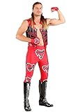 Men's Shawn Michaels Wwe Adult Wrestler Costume 'the Heartbreak Kid' Outfit with Metallic Vest Large