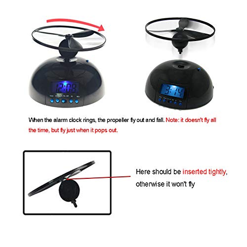 Flying Alarm Clock Omgod Ufo Propeller High Helicopter Lcd Digital