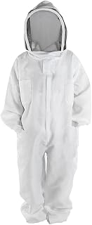 Bee Suit, Beekeeping Suit, Super Thick Beekeeping Suit Foldable Fencing with Easy Access Veil Cotton Thick Protection Pro Beekeeper