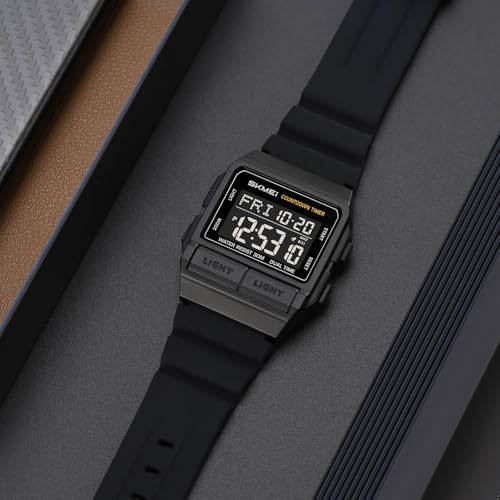 Image of MASTOP Retro Digital Watch for Men Vintage with Multi-Function & Stylish Design for Daily & Outdoor Use