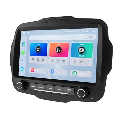 Dasaita 8GB+256GB Car Stereo for Jeep Renegade 2015-2022, Wi