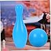 HOMOBABE 12Pcs Bowling Set Interactive Parent Game with Bottles Balls Fun Bowling for Promotes Coordination Attention