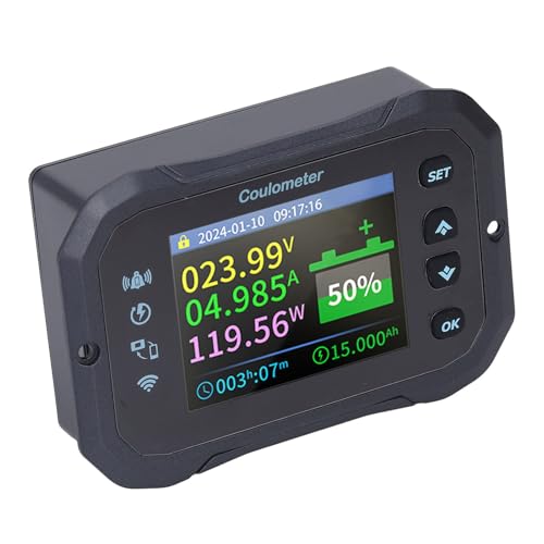 Moniteur de batterie WiFi 10-100V Bluetooth avec shunt de mesure 50A - 4