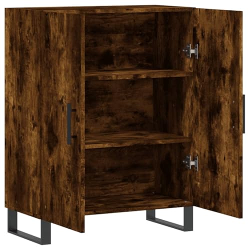Xichuzi Aparador de Madera de ingeniería Roble Ahumado 69,5x34x90 cm, Mueble Salon, Aparadores para Salon, Mueble Comedor, Mueble Auxiliar, Aparador Cocina, Aparador Entrada Recibidor - 827753 - imagen 6