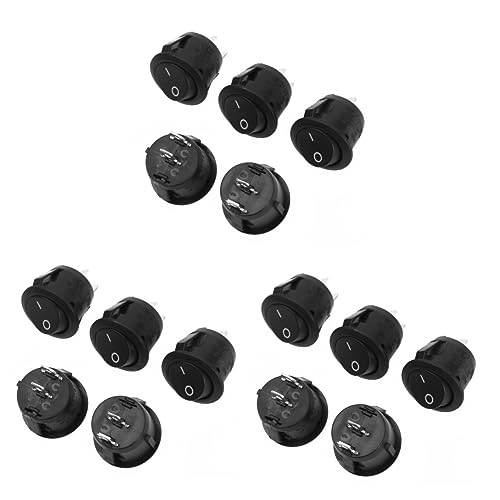 ULTECHNOVO 15 Peças marinho interruptor estojos de chaveiro de futebol a granel haltere ligado e des