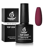 Beetles capa superior vernis semi permanente: ayudan a que tu manicura se mantenga fresca y luzca más joven. Duradero más de 21 días. No Wipe Top Coat Mat aporta un acabado mate al esmalte de gel uv de calidad de salón y lo protege.