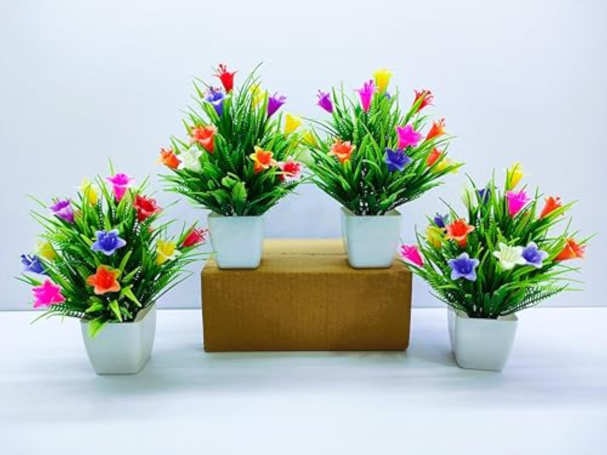 Artificial Flower Plants with Pot for Home Office Decor