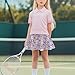 Liuqpwys Cute Dog Tennis Skirts for Girls Size 9-10 Fashion Running Sport Golf Skorts with Shorts Underneath School Kids Teen Outing Wear for Running Casual