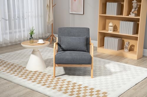 Sillón Plegable Algodón Gris miniatura 3