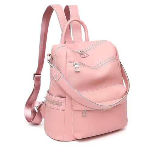 Image of Leather Backpack for Women | Large Capacity | College and Office use | PU Leather | shoulder bag for Ladies,