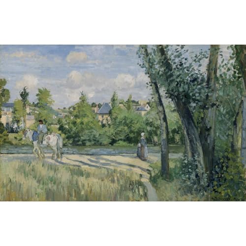 Toile Pissarro Lumière du soleil pour illuminer votre grand salon moderne